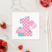 Neapel/Erster Geburtstag Serviette (Beispiel)