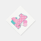 Neapel/Erster Geburtstag Serviette (Ecke)