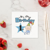 Neapel/Erster Geburtstag Serviette (Beispiel)