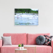 Neapel, FL White Ibis Birds Walking on Beach Leinwanddruck (Insitu (Wohnzimmer))