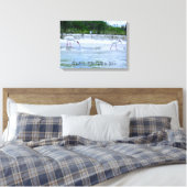 Neapel, FL White Ibis Birds Walking on Beach Leinwanddruck (Insitu (Schlafzimmer))