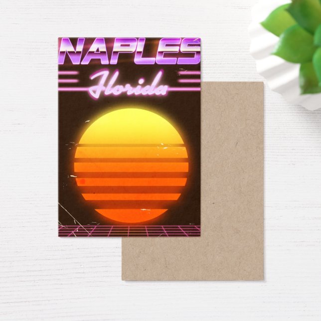 Neapel Florida 1980er Reiseplakat (Schreibtisch)
