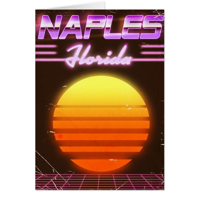 Neapel Florida 1980er Reiseplakat (Vorne)