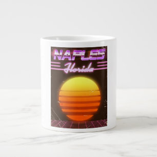 Neapel Florida 1980er Reiseplakat Jumbo-Tasse