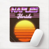 Neapel Florida 1980er Reiseplakat Mousepad (Mit Mouse)
