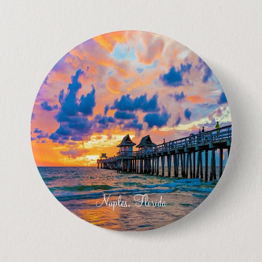 Neapel, Florida landschaftlich Button (Vorderseite)