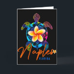 Neapel Florida Meeresschildkröte Tie Dye Tropische Karte<br><div class="desc">Neapel Florida Meeresschildkröte Tie Dye Tropischer Urlaub</div>