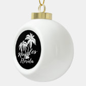 Neapel Florida Palm Trees Beach Keramik Kugel-Ornament (Rechts)