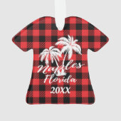 Neapel Florida Palm Trees Beach Personalisiert Ornament (Rückseite)