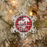 Neapel Florida Palm Trees Beach Schneeflocken Zinn-Ornament<br><div class="desc">Neapel Florida Palmen Bäume Snowflake Weihnachtsschmuck</div>