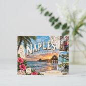 Neapel Florida Postkarte (Stehend Vorderseite)