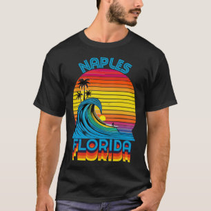 Neapel Florida Retro Rücken-Rücken-Surf & Beach So T-Shirt