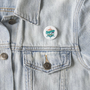 Neapel Florida Retro Vintage explodierender Sonnen Button