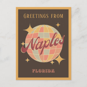 Neapel Florida Retro Vintage Party Postkarte