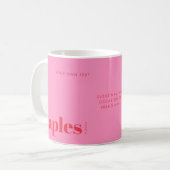 Neapel Florida rosa modern Kaffeetasse (Vorderseite Links)