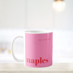 Neapel Florida rosa modern Kaffeetasse