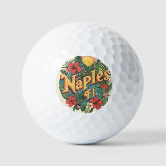Neapel Florida träumend  Golfball (Vorderseite)