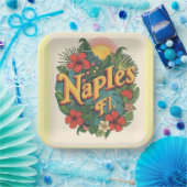 Neapel Florida träumend  Pappteller (Party)