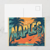 Neapel Florida träumend Retro Postkarte (Vorne/Hinten)