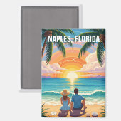 Neapel Florida Travel Magnet (Vorderseite/Rückseite)
