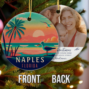 Neapel Florida Vintag Seagull Sunset Souvenirs Keramik Ornament
