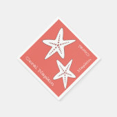 Neapel: Funky and Niedlich Starfish Cornpaper Serviette (Ecke)
