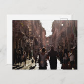 Neapel-Gebäude Feiertagspostkarte (Vorne/Hinten)