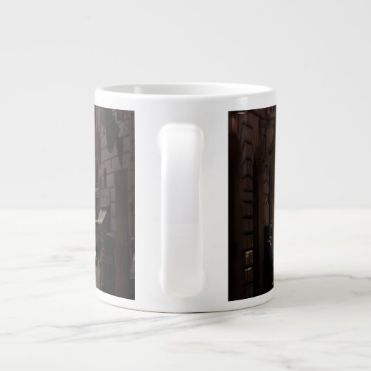 Neapel-Gebäude (Neapel) Jumbo-Tasse (Rückseite)
