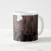 Neapel-Gebäude (Neapel) Jumbo-Tasse (Vorderseite Rechts)