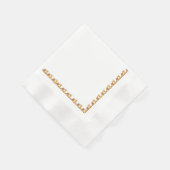 Neapel - Goldene Eisen-Blätter Serviette (Ecke)