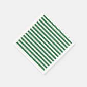 Neapel: Grüne und weiße Streifen Serviette (Ecke)