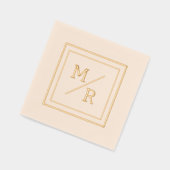 Neapel im geometrischen Stil gestempelt. Servietten Mit Folie (Links)