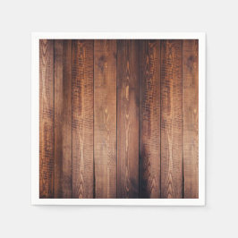 Neapel im Holzaussehen Serviette