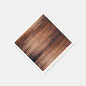 Neapel im Holzaussehen Serviette (Ecke)