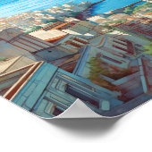 Neapel Italien Art Vintage Poster (Ecke)