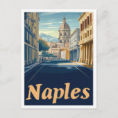 Neapel Italien Art Vintage Postkarte (Vorderseite)