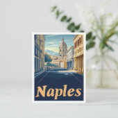 Neapel Italien Art Vintage Postkarte (Stehend Vorderseite)