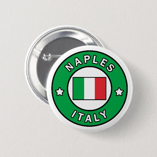 Neapel Italien Button (Vorne & Hinten)
