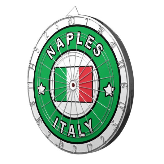 Neapel Italien Dartscheibe (Vorderseite rechts)