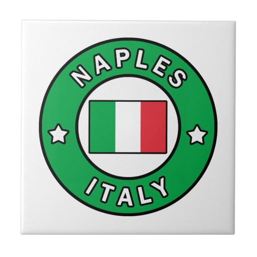 Neapel Italien Fliese (Vorderseite)