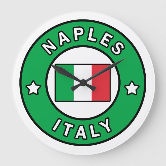 Neapel Italien Große Wanduhr (Vorderseite)