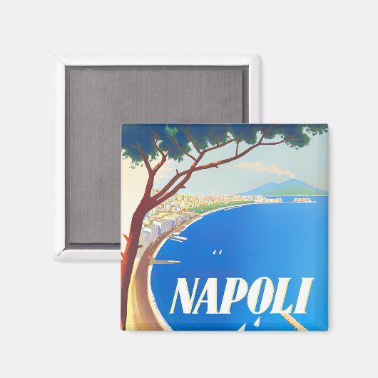 Neapel Italien Jahrgänge Reisen Magnet (Vorderseite/Rückseite)