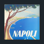 Neapel Italien Jahrgänge Reisen Magnet<br><div class="desc">Neapel Italien - Jahrgangsmagnet</div>