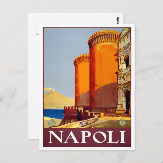 Neapel Italien Jahrgänge Reisen Postkarte (Vorne/Hinten)
