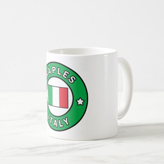 Neapel Italien Kaffeetasse (VorderseiteRechts)