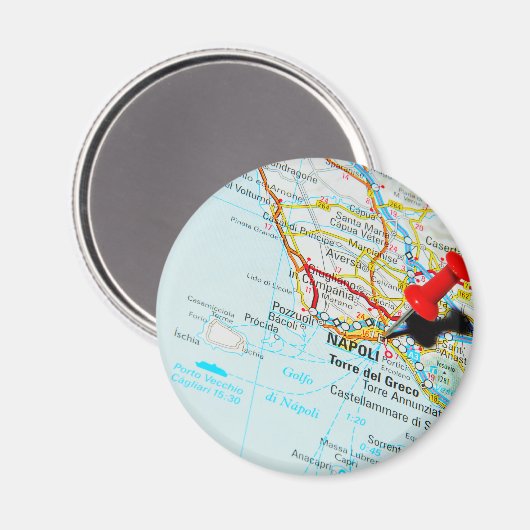 Neapel, Italien Magnet (Vorderseite/Rückseite)