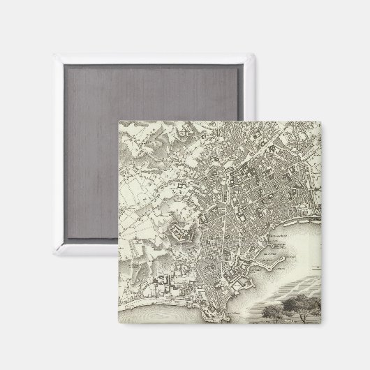 Neapel, Italien Magnet (Vorderseite/Rückseite)