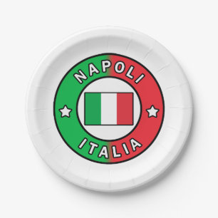 Neapel Italien Pappteller