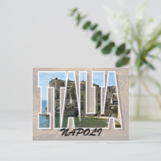 Neapel, Italien Postkarte (Stehend Vorderseite)