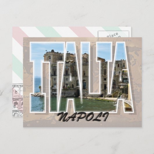 Neapel, Italien Postkarte (Vorne/Hinten)